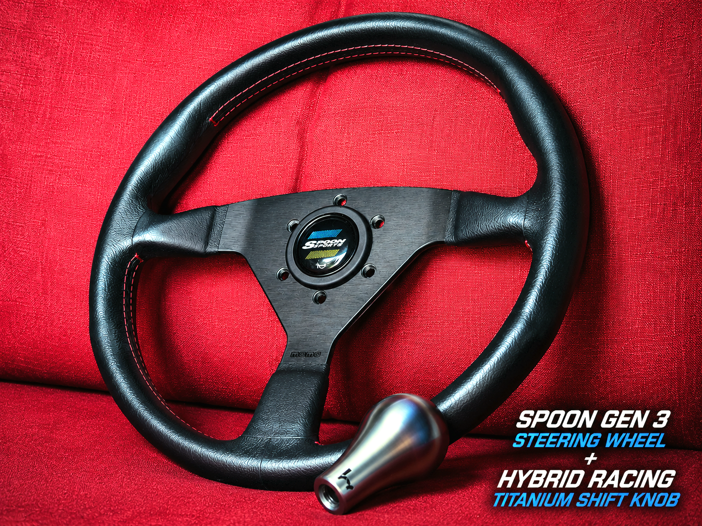 Spoon Steering Wheel + Hybrid Racing Ti Shift knob (digital download)